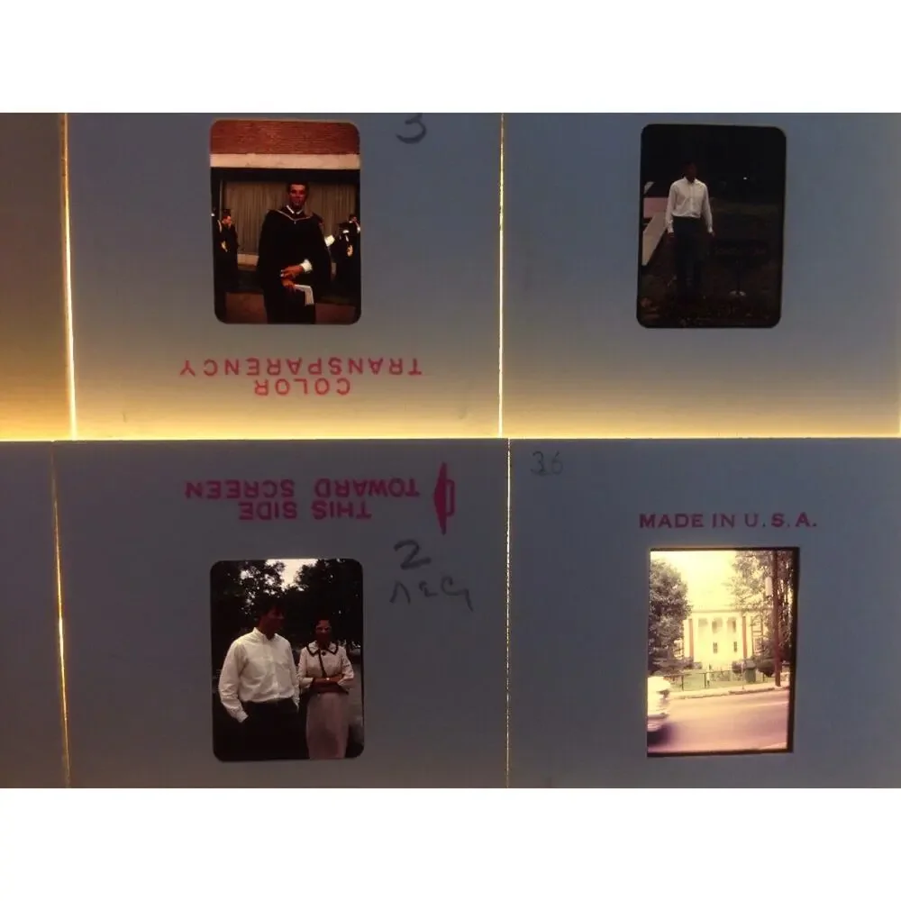 Lot 25 Vintage 1960s UVA University Virginia Graduation Photograph Color Slides